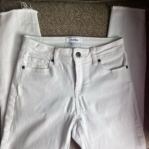 Pistola Women's White Straight Leg Jeans